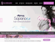 Tablet Screenshot of dermasensation.nl